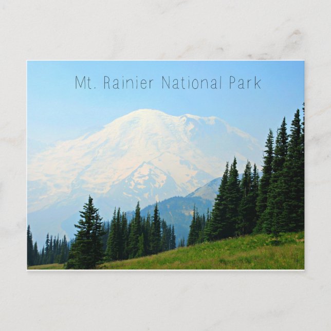 Postal Parque nacional Mt Rainier (Anverso)
