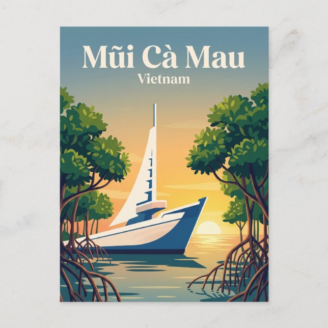 Postal Parque Nacional Mũi Cà Mau Vietnam (Anverso)