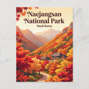 Postal Parque Nacional Naejangsan Corea del Sur