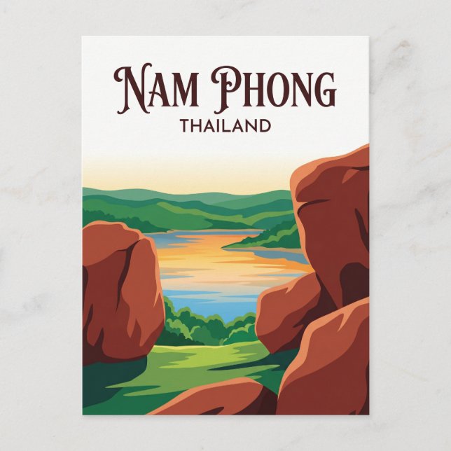 Postal Parque Nacional Nam Phong Tailandia (Anverso)