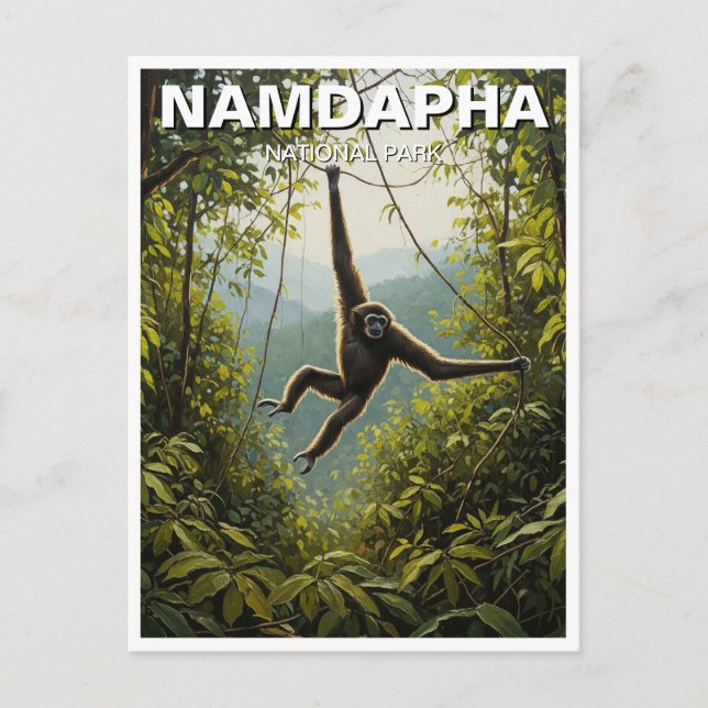 Postal Parque nacional Namdapha Viajes India (Anverso)