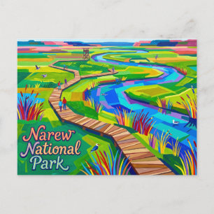 Postal Parque Nacional Narew Polonia
