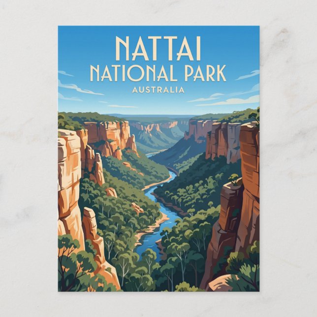Postal Parque Nacional Nattai Australia (Anverso)