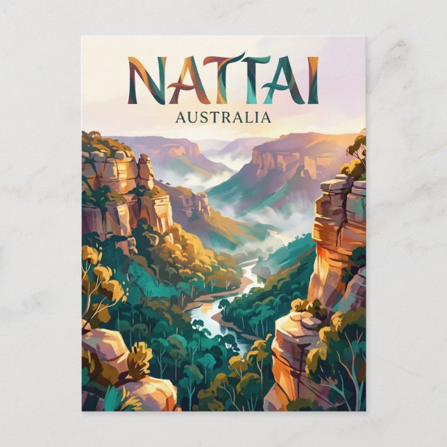 Postal Parque Nacional Nattai Australia (Anverso)