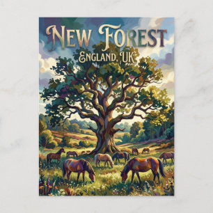 Postal Parque Nacional New Forest Reino Unido