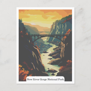 Postal Parque nacional New River Gorge, Virginia Occident
