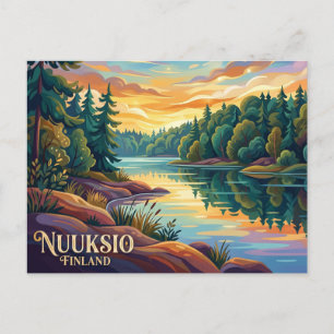 Postal Parque Nacional Nuuksio Finlandia