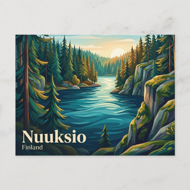 Postal Parque Nacional Nuuksio Finlandia (Anverso)