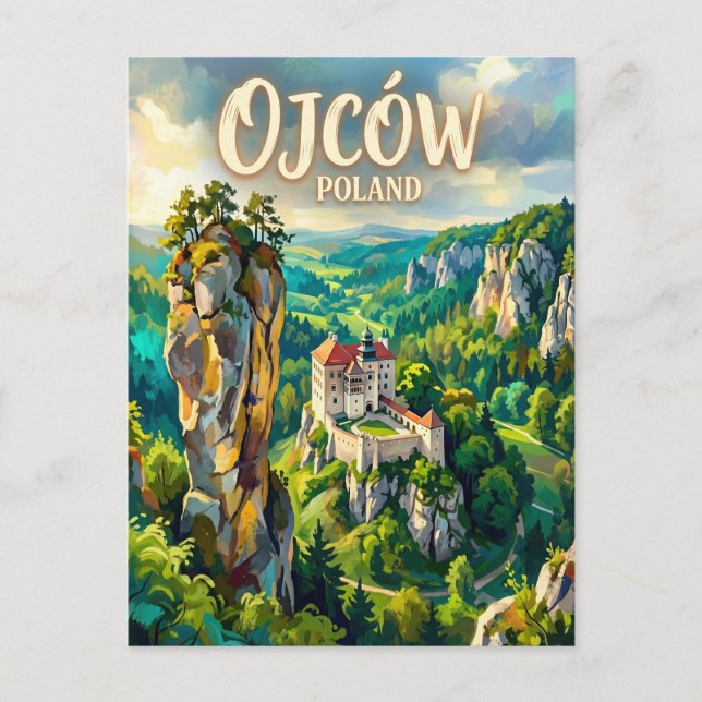 Postal Parque Nacional Ojców Polonia (Anverso)