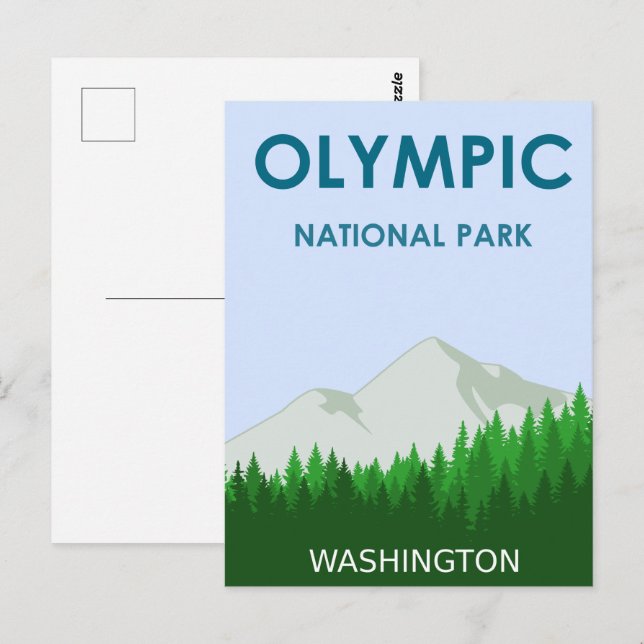 Postal Parque nacional Olímpico (Anverso / Reverso)