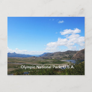 Postal Parque Nacional Olímpico, EE.UU. Hermoso paisaje