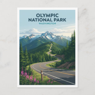 Postal Parque Nacional Olímpico Port Angeles Washington