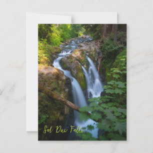 Postal Parque nacional olímpico Sol Duc Falls Washington