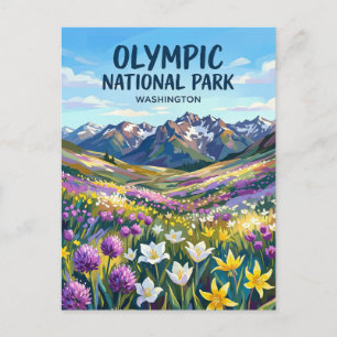 Postal Parque Nacional Olímpico Washington