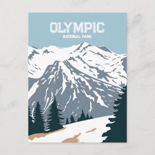 Postal Parque nacional olímpico Washington Postcard