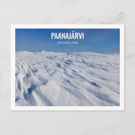 Postal Parque Nacional Paanajarvi Paisaje Invernal Nevado