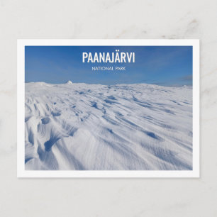Postal Parque Nacional Paanajarvi Paisaje Invernal Nevado