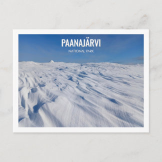 Postal Parque Nacional Paanajarvi Paisaje Invernal Nevado
