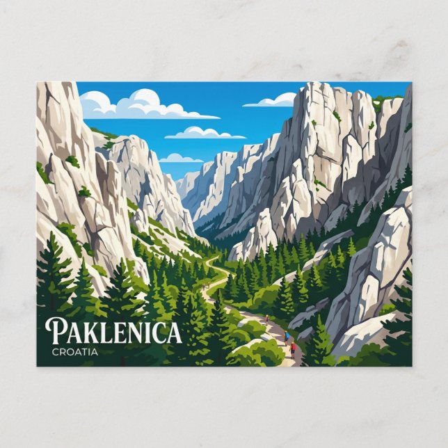 Postal Parque Nacional Paklenica Croacia (Anverso)