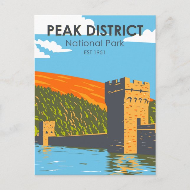Postal Parque nacional Peak District (Anverso)