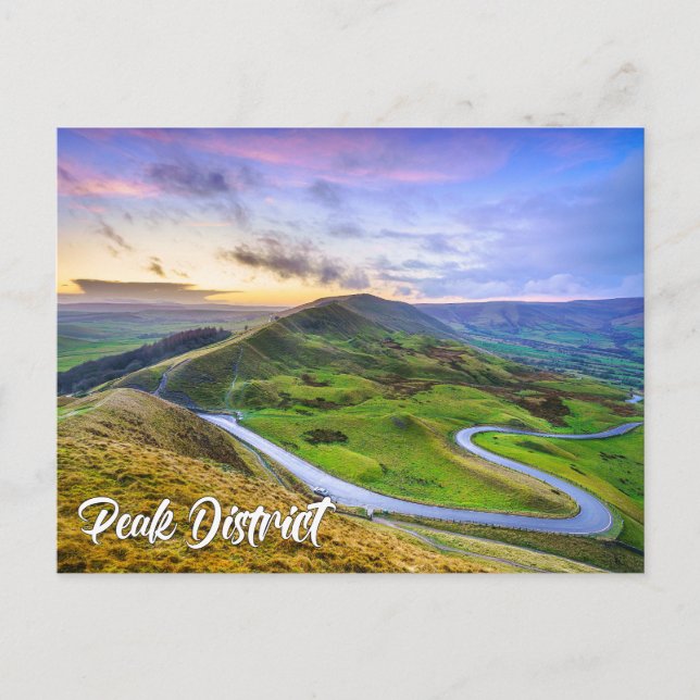 Postal Parque Nacional Peak District, Derbyshire, Inglate (Anverso)