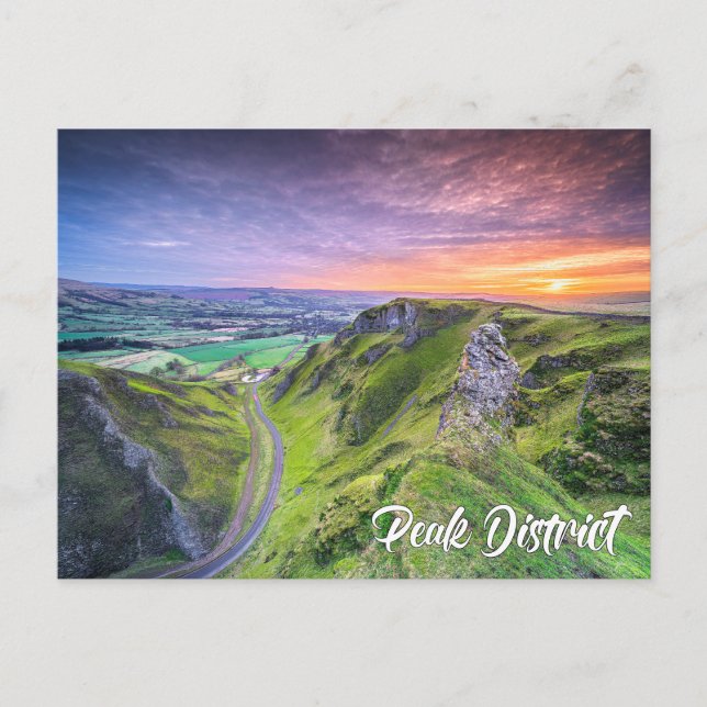Postal Parque Nacional Peak District, Inglaterra (Anverso)