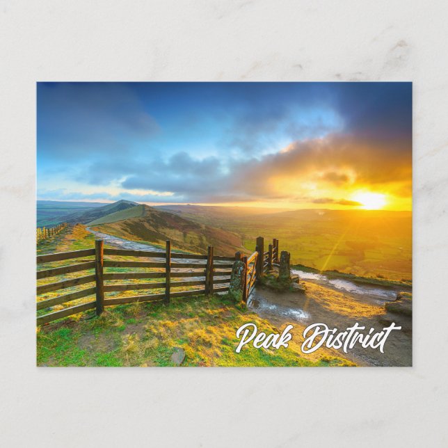 Postal Parque Nacional Peak District, Inglaterra, Reino U (Anverso)