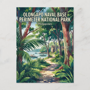 Postal Parque Nacional Perímetro de la Base Naval de Olon
