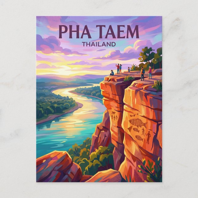 Postal Parque Nacional Pha Taem Tailandia (Anverso)