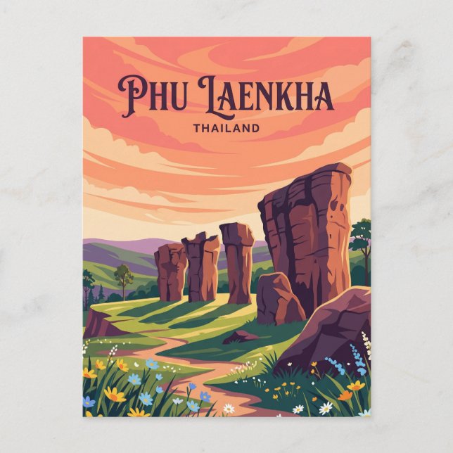 Postal Parque Nacional Phu Laenkha Tailandia (Anverso)