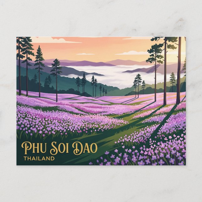 Postal Parque Nacional Phu Soi Dao Tailandia (Anverso)