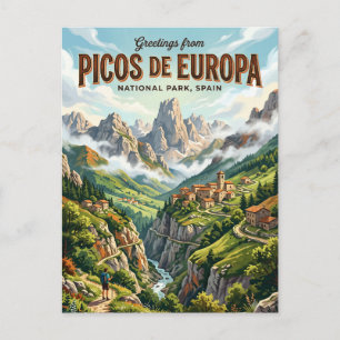 Postal Parque Nacional Picos de Europa España