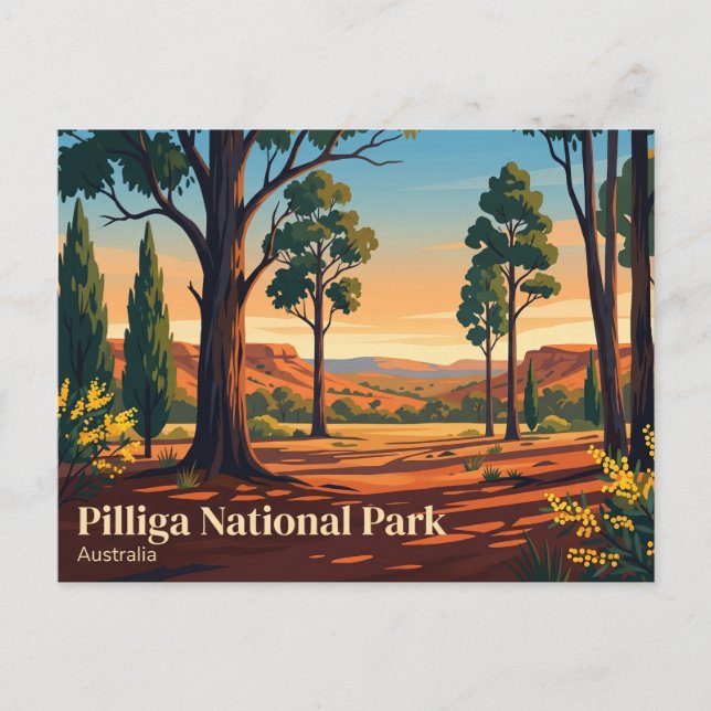 Postal Parque Nacional Pilliga Australia (Anverso)