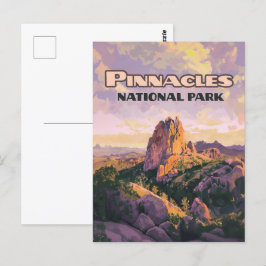 Postal Parque nacional Pinnacles Buttes California