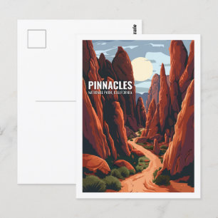 Postal Parque nacional Pinnacles California EE. UU.