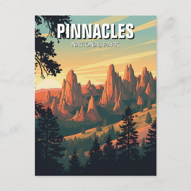 Postal Parque nacional Pinnacles California Travel (Anverso)
