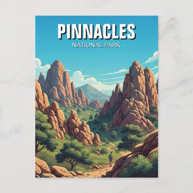 Postal Parque nacional Pinnacles California Travel (Anverso)