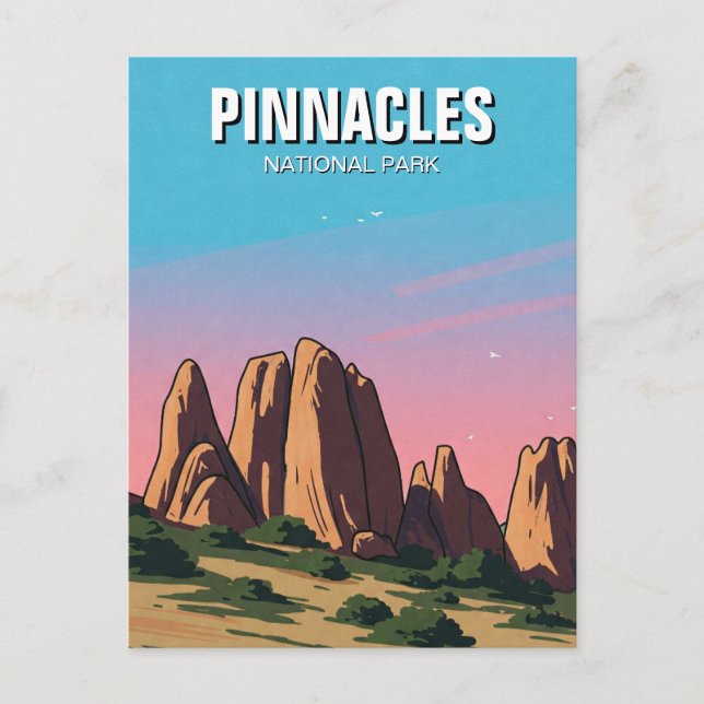 Postal Parque nacional Pinnacles California Travel (Anverso)