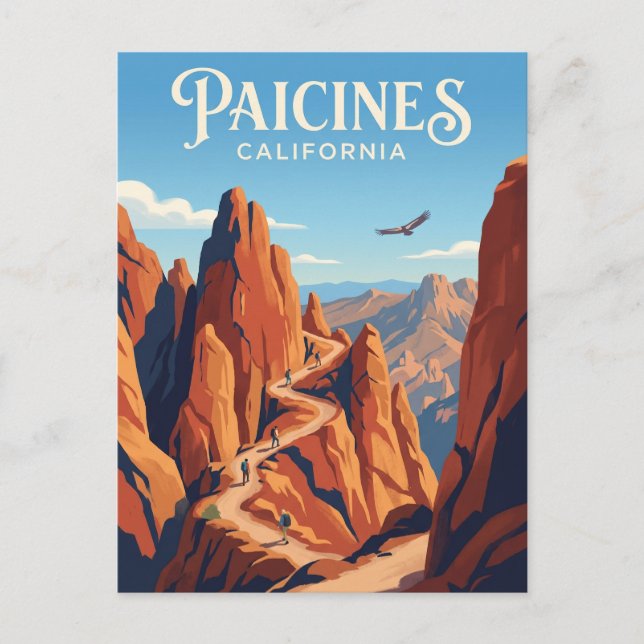Postal Parque Nacional Pinnacles EE. UU. (Anverso)