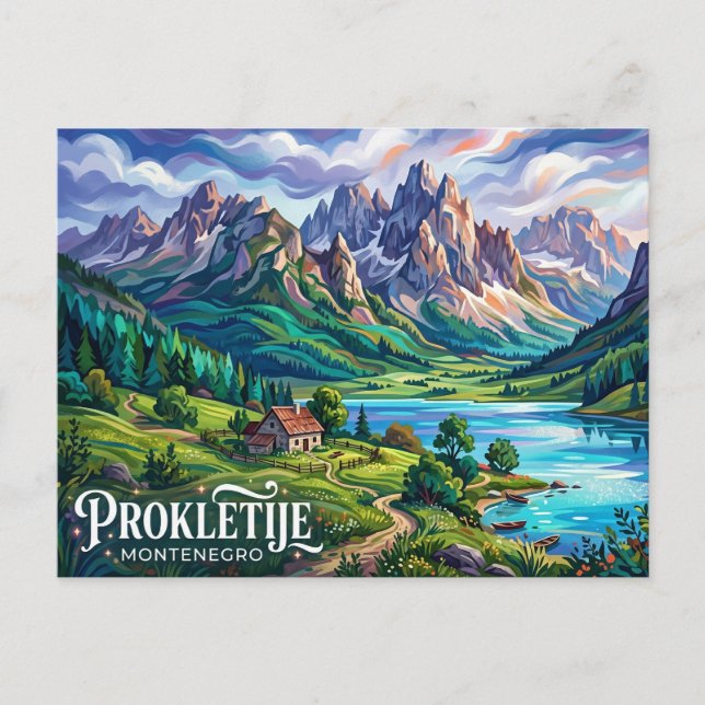 Postal Parque Nacional Prokletije Montenegro (Anverso)