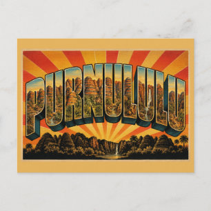 Postal Parque Nacional Purnululu WA Arte de Viaje Vintage