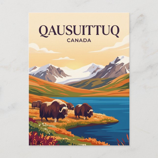 Postal Parque Nacional Qausuittuq Canadá (Anverso)