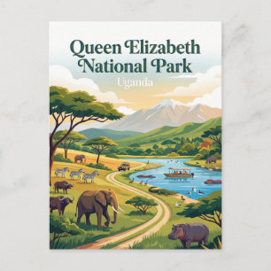 Postal Parque Nacional Queen Elizabeth Uganda