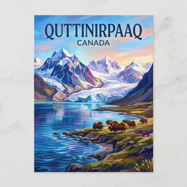 Postal Parque Nacional Quttinirpaaq Canadá (Anverso)
