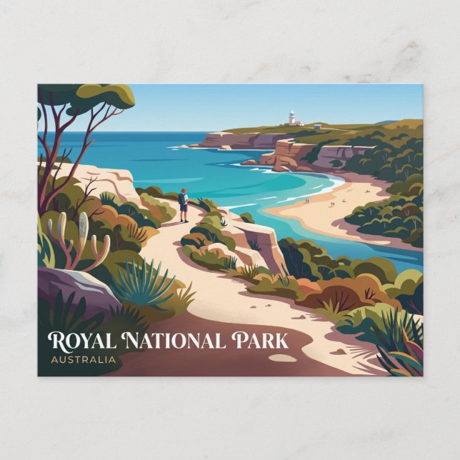 Postal Parque Nacional Real Australia (Anverso)