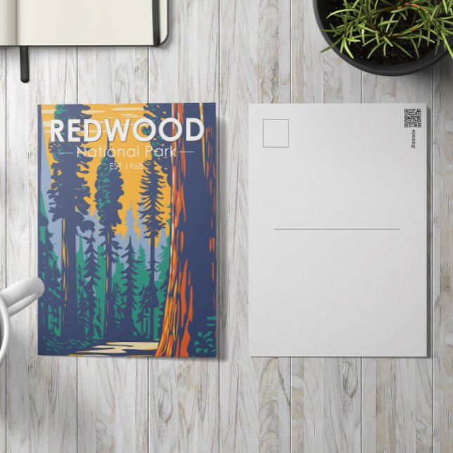 Postal Parque nacional Redwood (Subido por el creador)