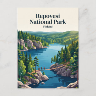 Postal Parque Nacional Repovesi Finlandia