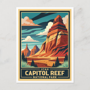 Postal Parque nacional Retro Capitol Reef