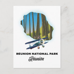 Postal Parque nacional Reunión