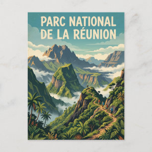 Postal Parque Nacional Reunión Francia